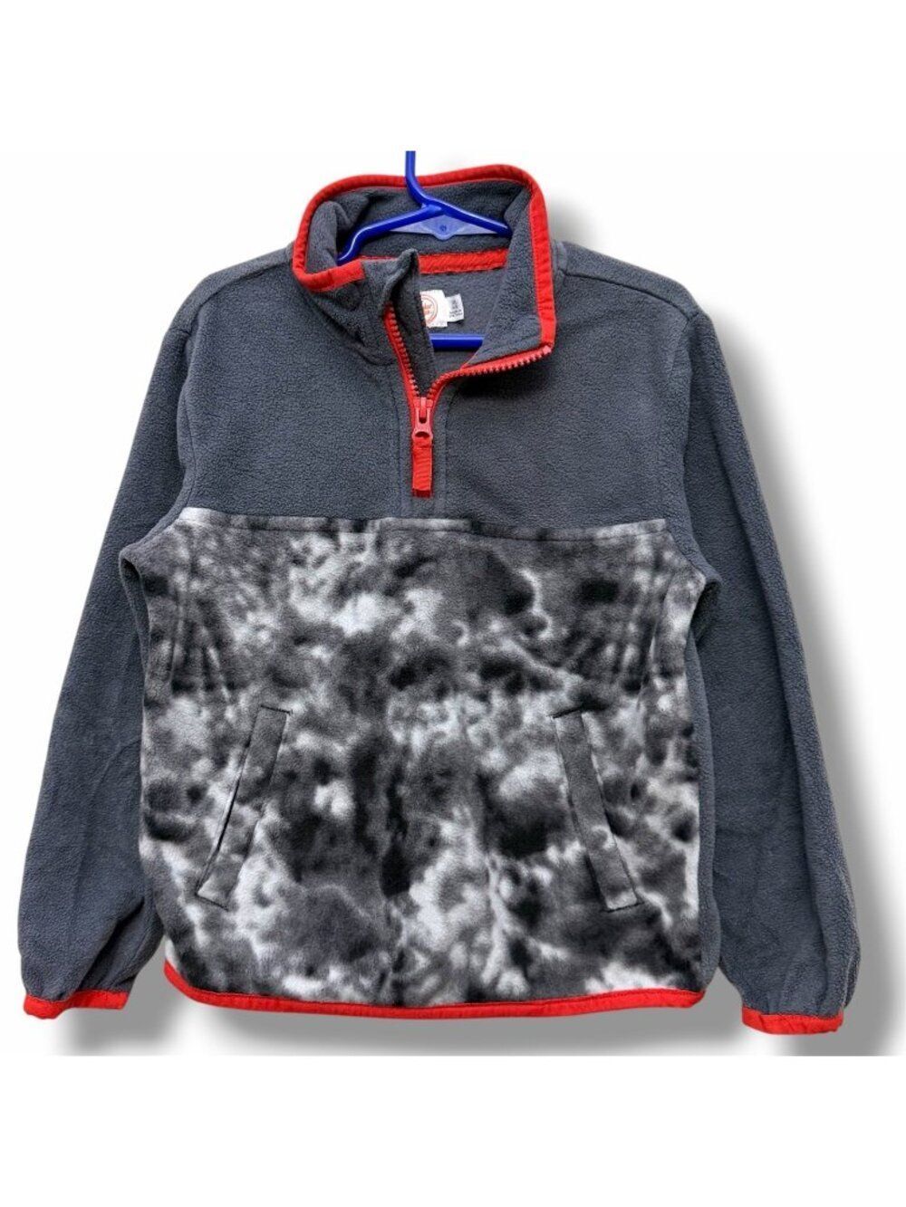 Boys Fleece 1/4 Zip Camo Pullover